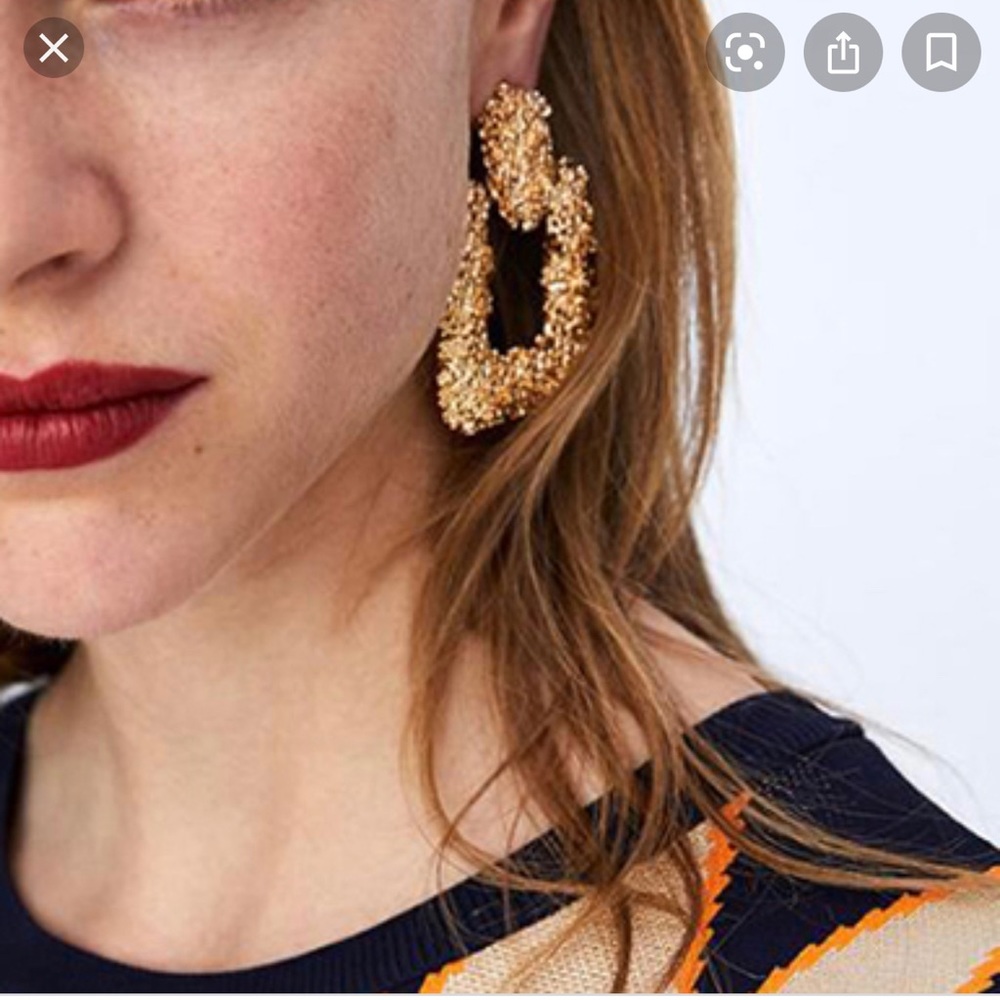 Zara statement earrings